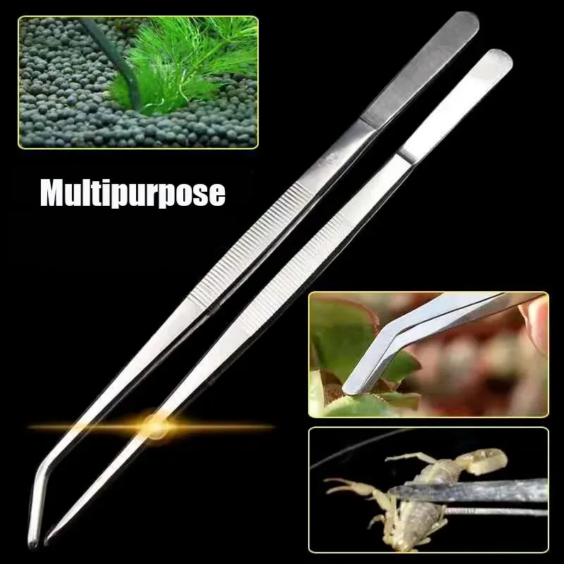 38cm Stainless Steel Aquarium  - مراجعة Planted Clip Tweezers وسعره