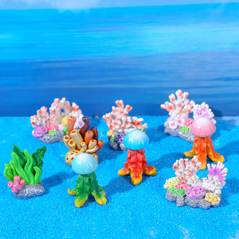 Mini Resin Fish Tank Accessori - مراجعة Planted Aquarium With Rocks وسعره