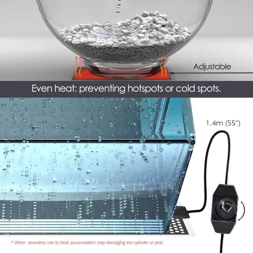 5-20W Reptile Heat Mat Plants  - مراجعة Aquarium Plant Original وسعره