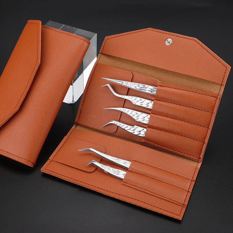 6PCS False Eyelash Tweezers Se - مراجعة Planted Clip Tweezers وسعره