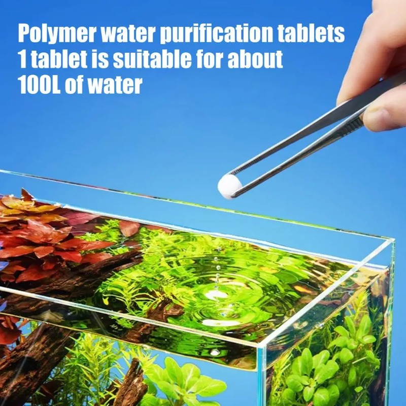 Aquatic Water Purification Tab - مراجعة Planted Aquarium Yellow Water وسعره