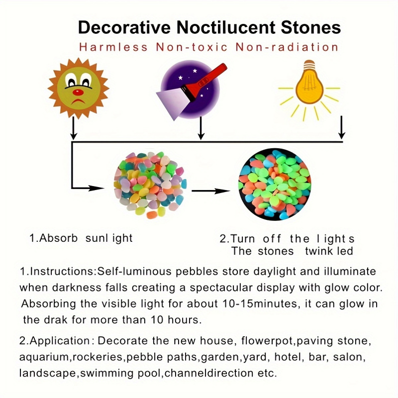 Glowing pebbles100-500pcsLumin - مراجعة Aquarium Planted Tank وسعره