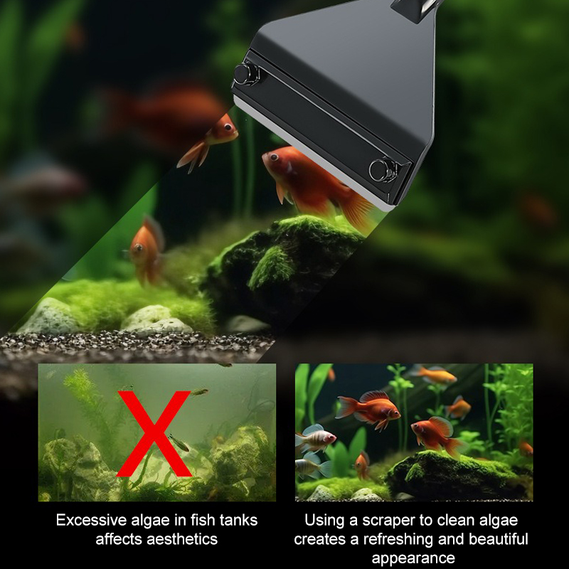 Aquarium Algae Remover Aluminu - مراجعة Planted Aquarium Tool Kit وسعره