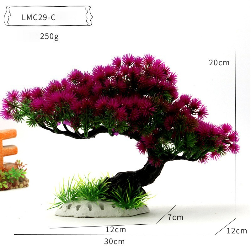 Plastic Water Plants Aquarium  - مراجعة Planted Aquarium With Rocks وسعره