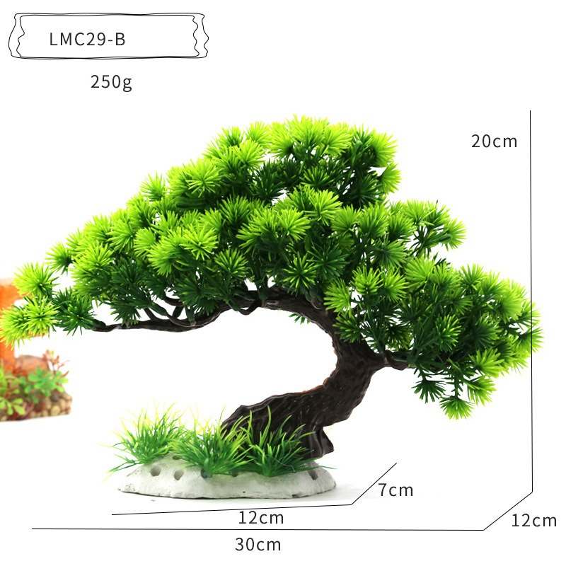 Plastic Water Plants Aquarium  - مراجعة Planted Aquarium With Rocks وسعره