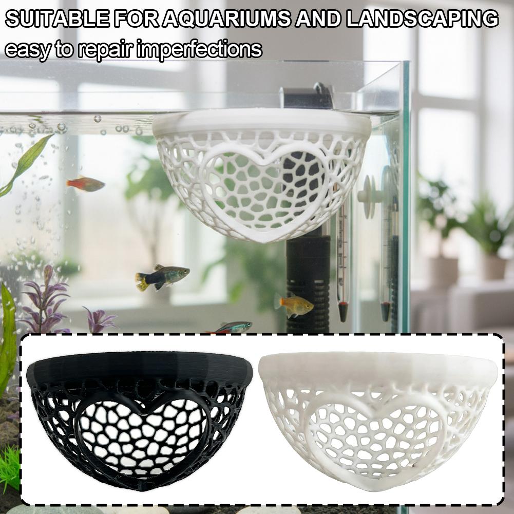 Heart-Shaped Aquarium Hideaway - مراجعة Planted Aquarium Without Fish وسعره