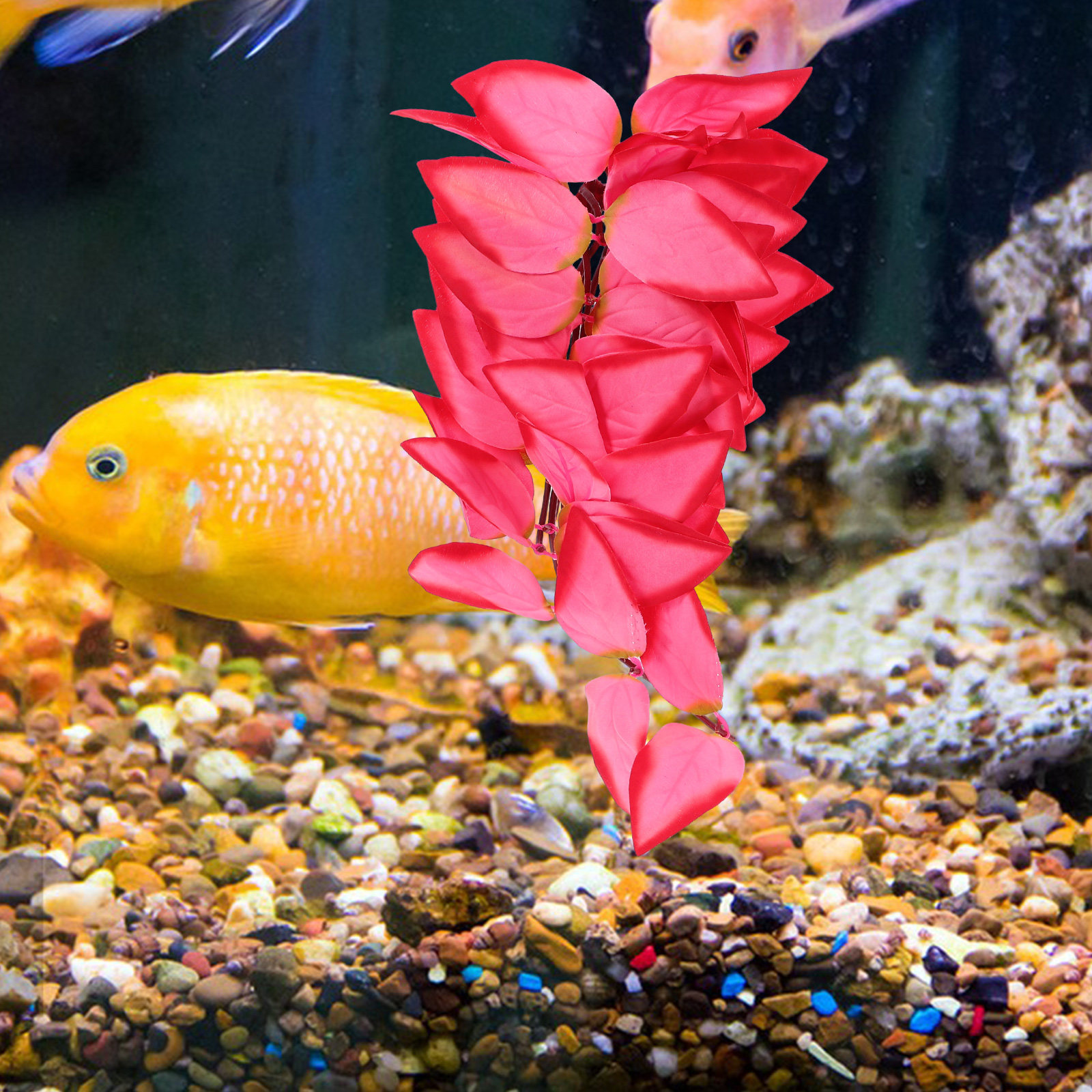 Realistic Plastic Fake Vines S - مراجعة Aquarium Plant Vine وسعره