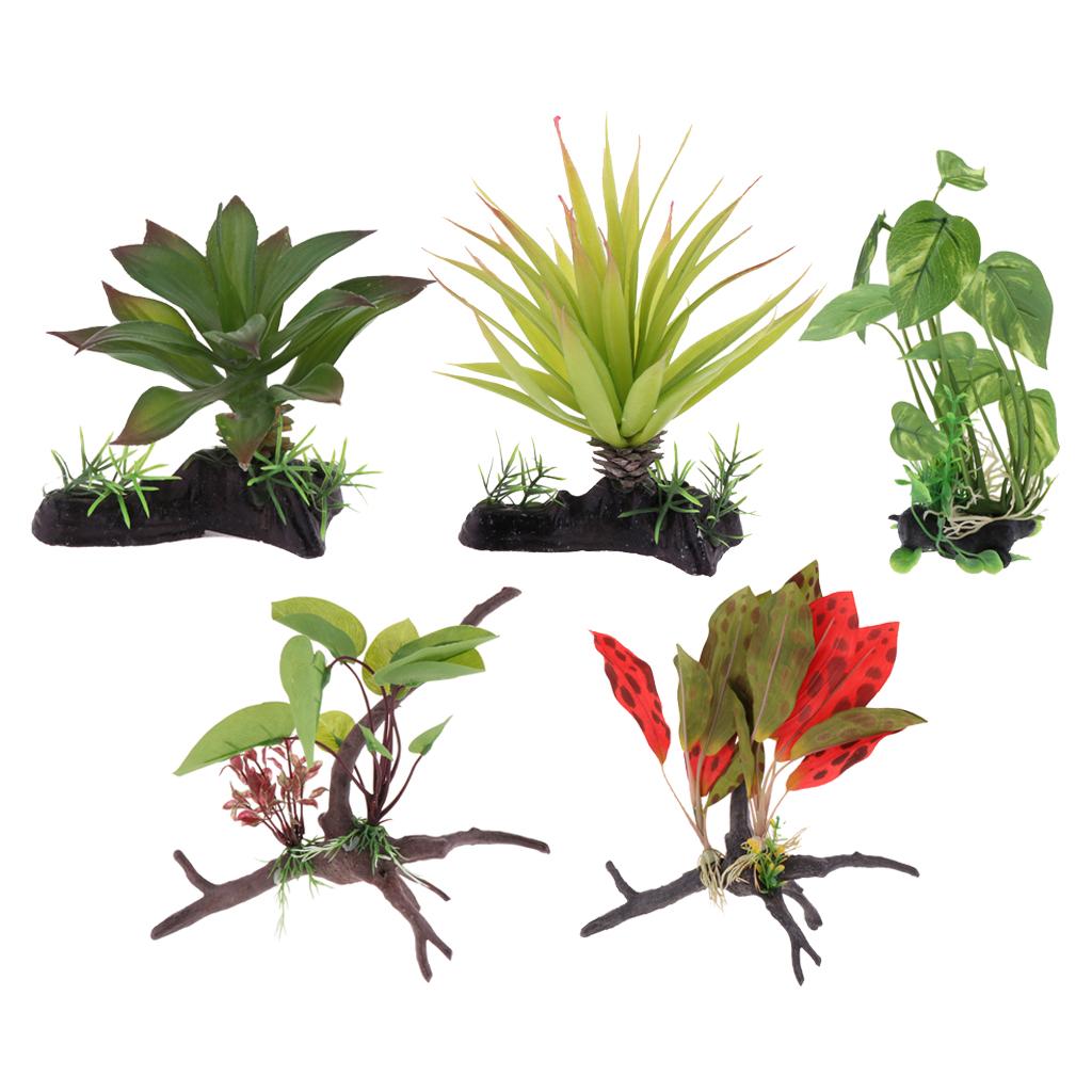 Reptile Terrarium Plant Artifi - مراجعة Aquarium Plant Vine وسعره