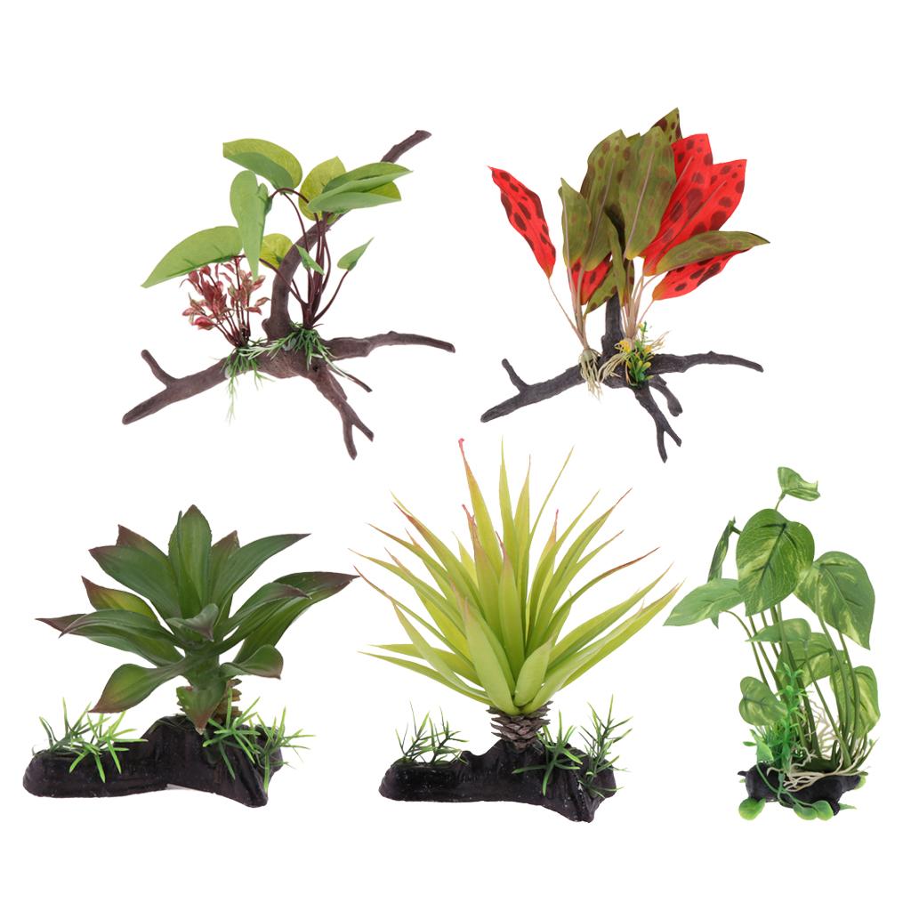 Reptile Terrarium Plant Artifi - مراجعة Aquarium Plant Vine وسعره