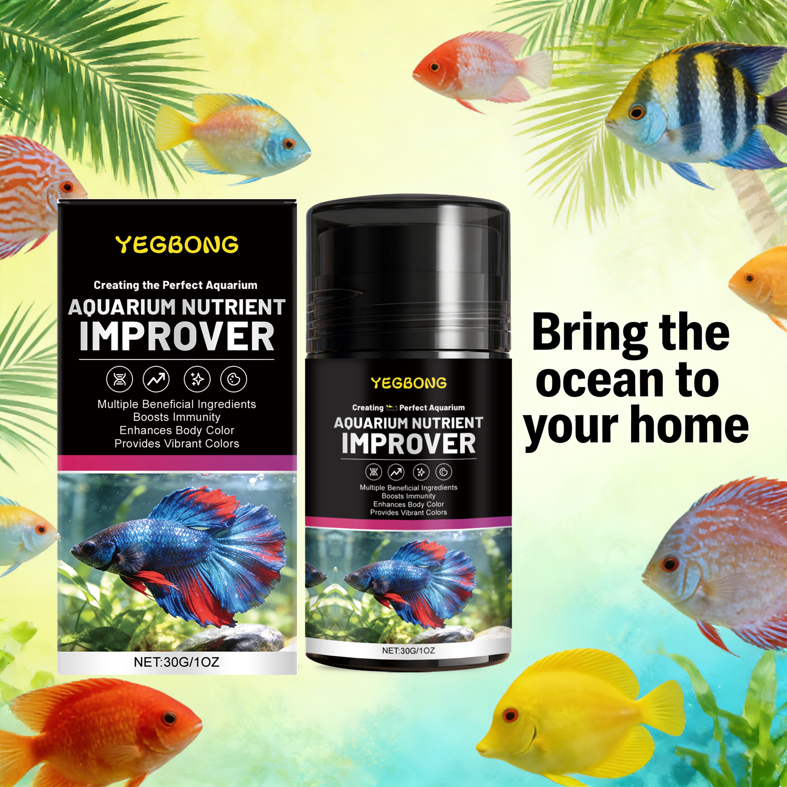 Aquarium Nutrient Improver Pro - مراجعة Aquarium Plant Fertilizer وسعره