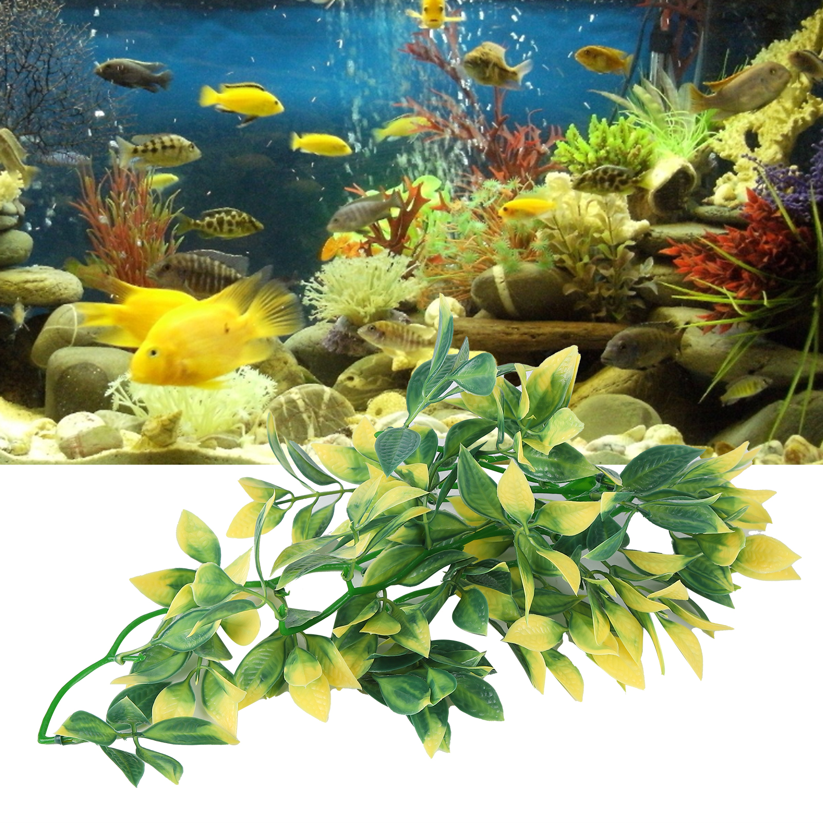 Artificial Plastic Plant High  - مراجعة Aquarium Plant Vine وسعره