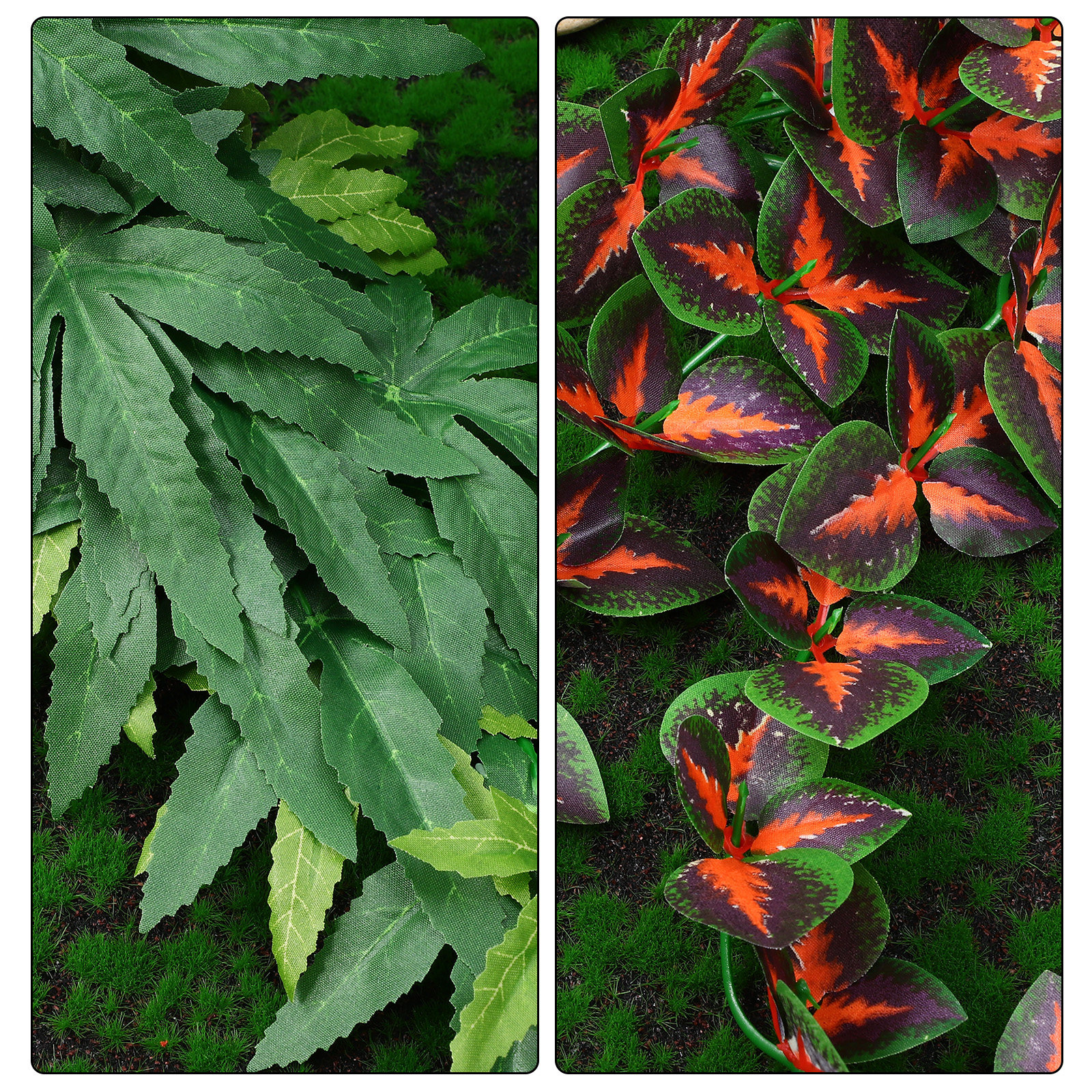 4Pcs Lifelike Artificial Repti - مراجعة Aquarium Plant Vine وسعره