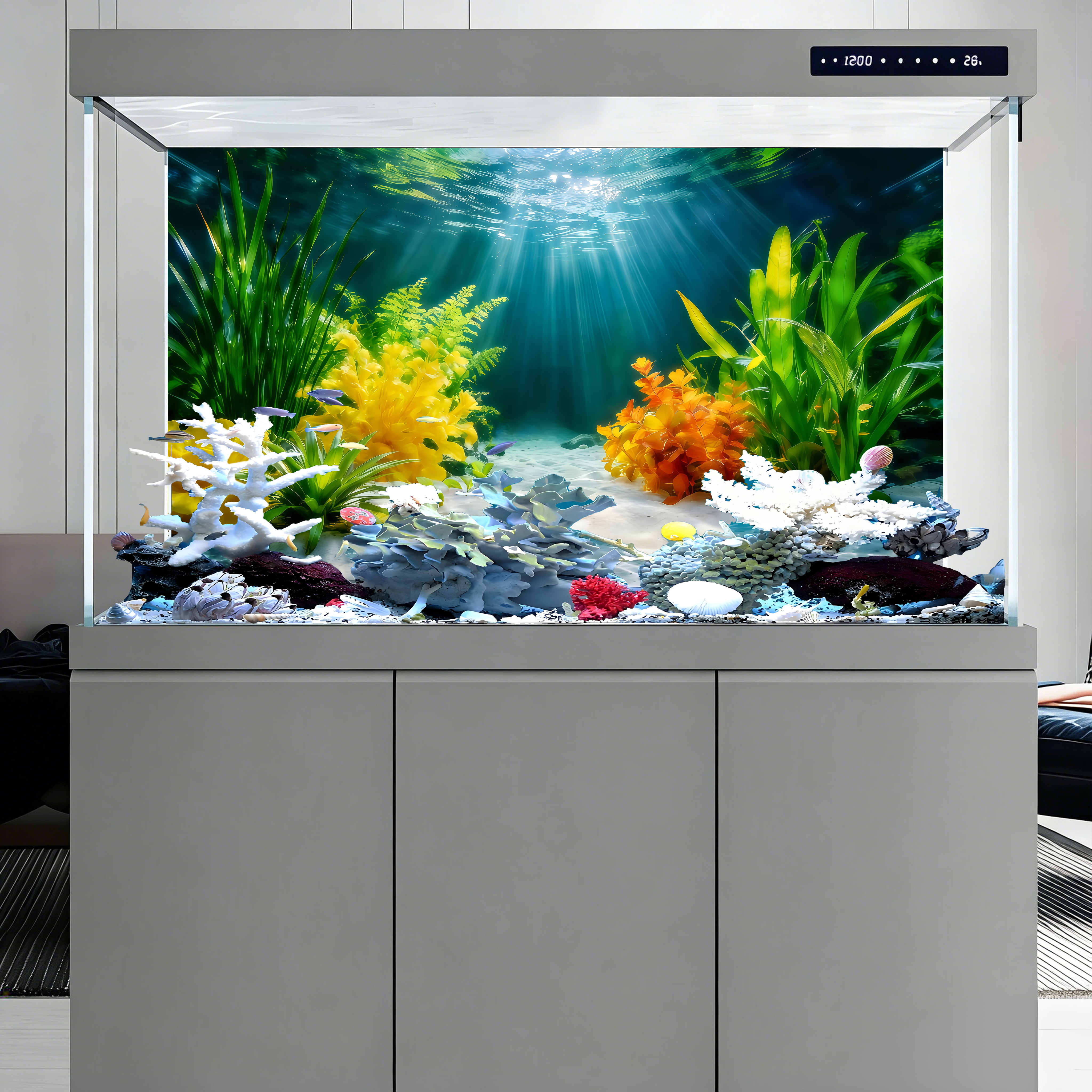 Yellow water plants, Aquarium  - مراجعة Planted Aquarium Yellow Water وسعره