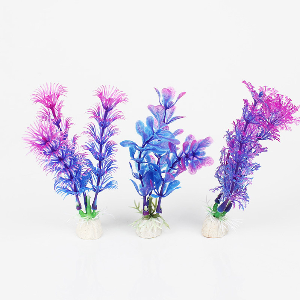 16Pcs Aquarium Artificial Wate - مراجعة Planted Aquarium Yellow Water وسعره