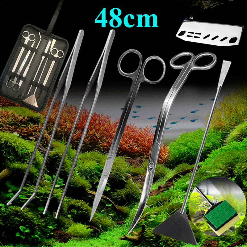 48cm Stainless Steel Aquarium  - مراجعة Planted Clip Tweezers وسعره