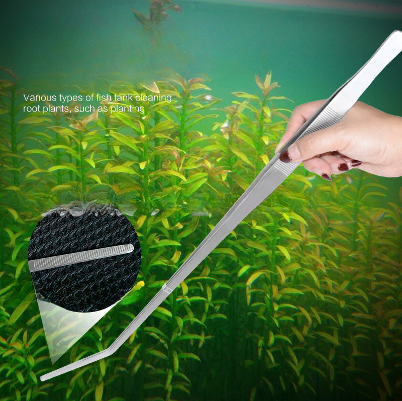 48cm Stainless Steel Aquarium  - مراجعة Planted Clip Tweezers وسعره