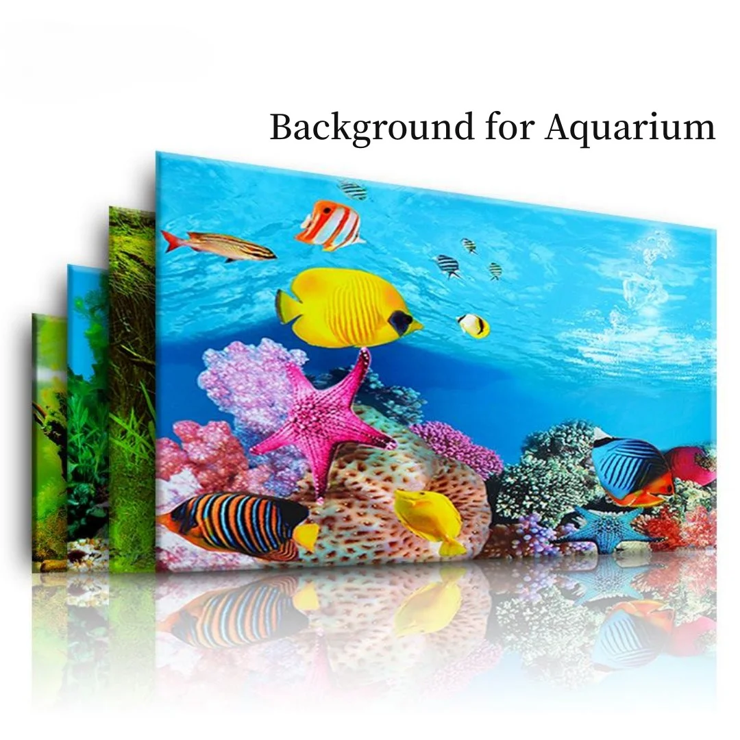 Background Aquarium 3D Sticker - مراجعة Aquarium Planted Background وسعره