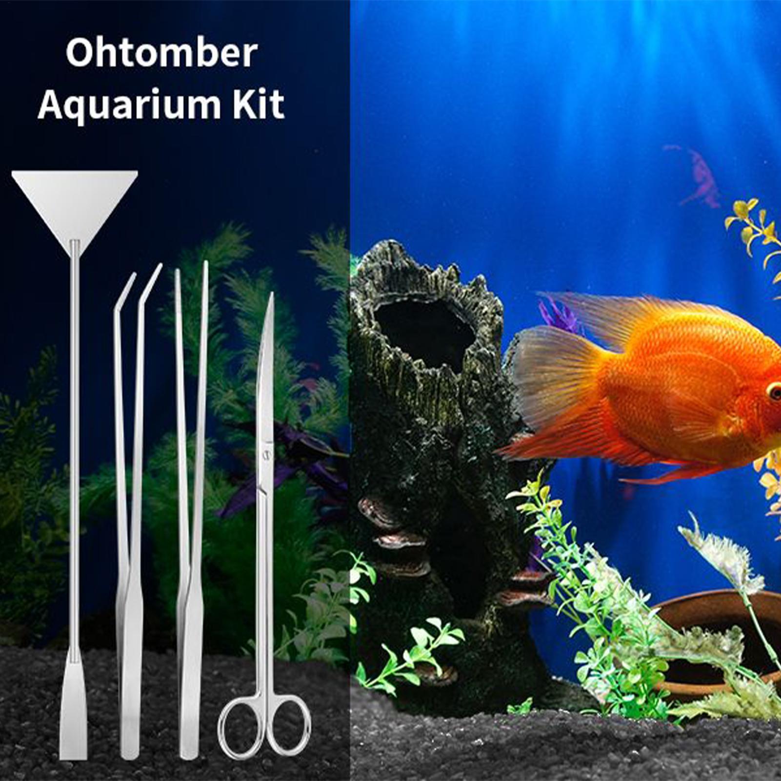 4pcs Aquarium Tool Kit Stainle - مراجعة Planted Aquarium Tool Kit وسعره