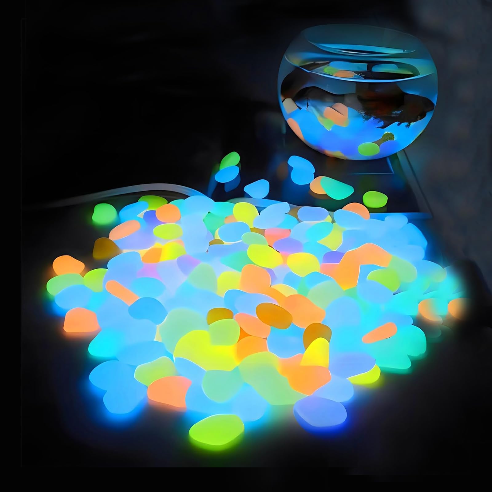 Aquarium Decor Glow In The Dar - مراجعة Planted Aquarium With Fish وسعره