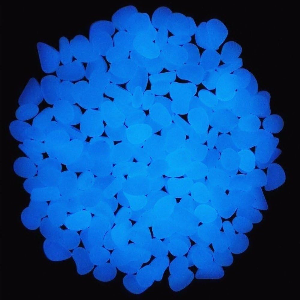 Fish Tank Rocks Glow Blue Pebb - مراجعة Planted Aquarium With Fish وسعره