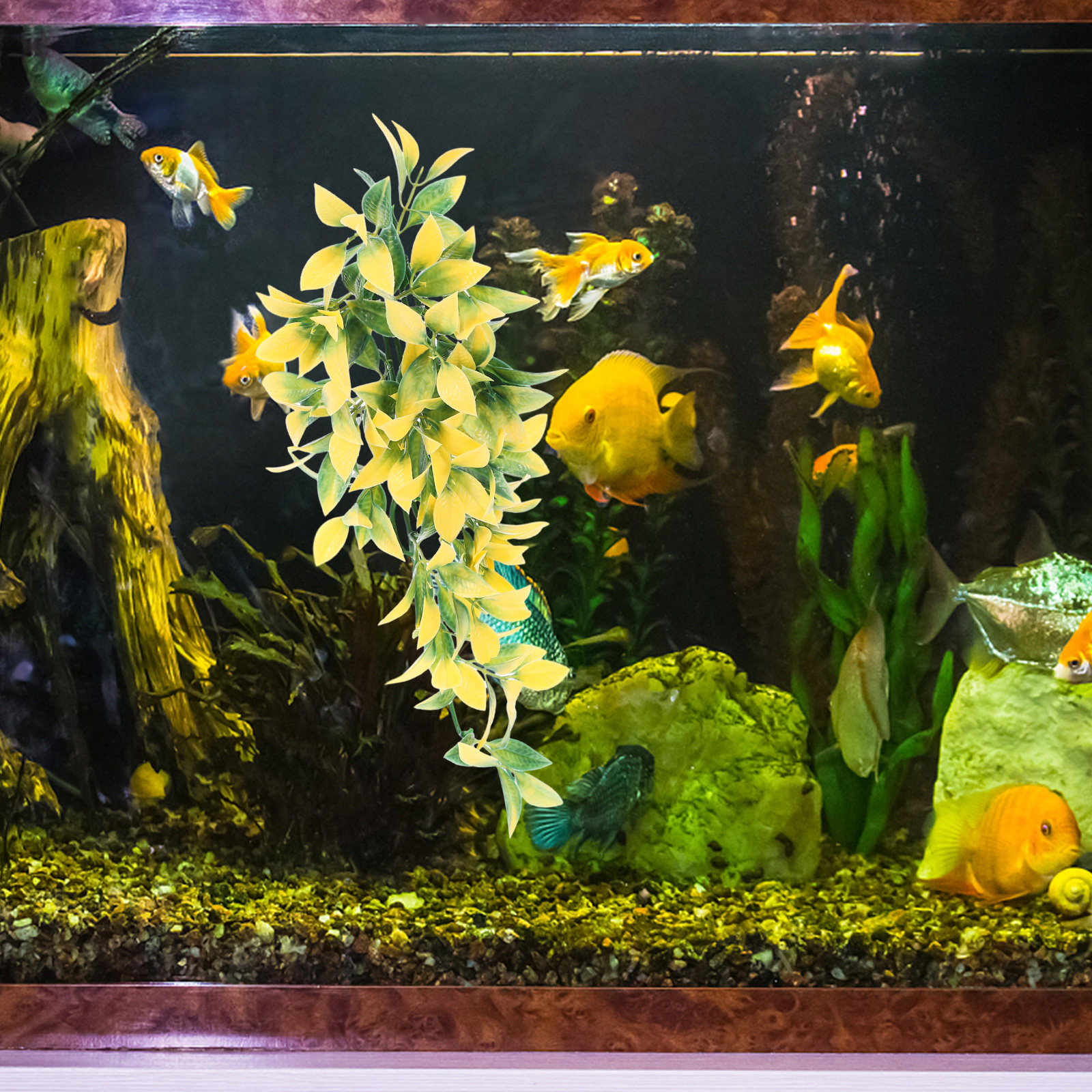 Artificial Realistic Hanging V - مراجعة Aquarium Plant Vine وسعره