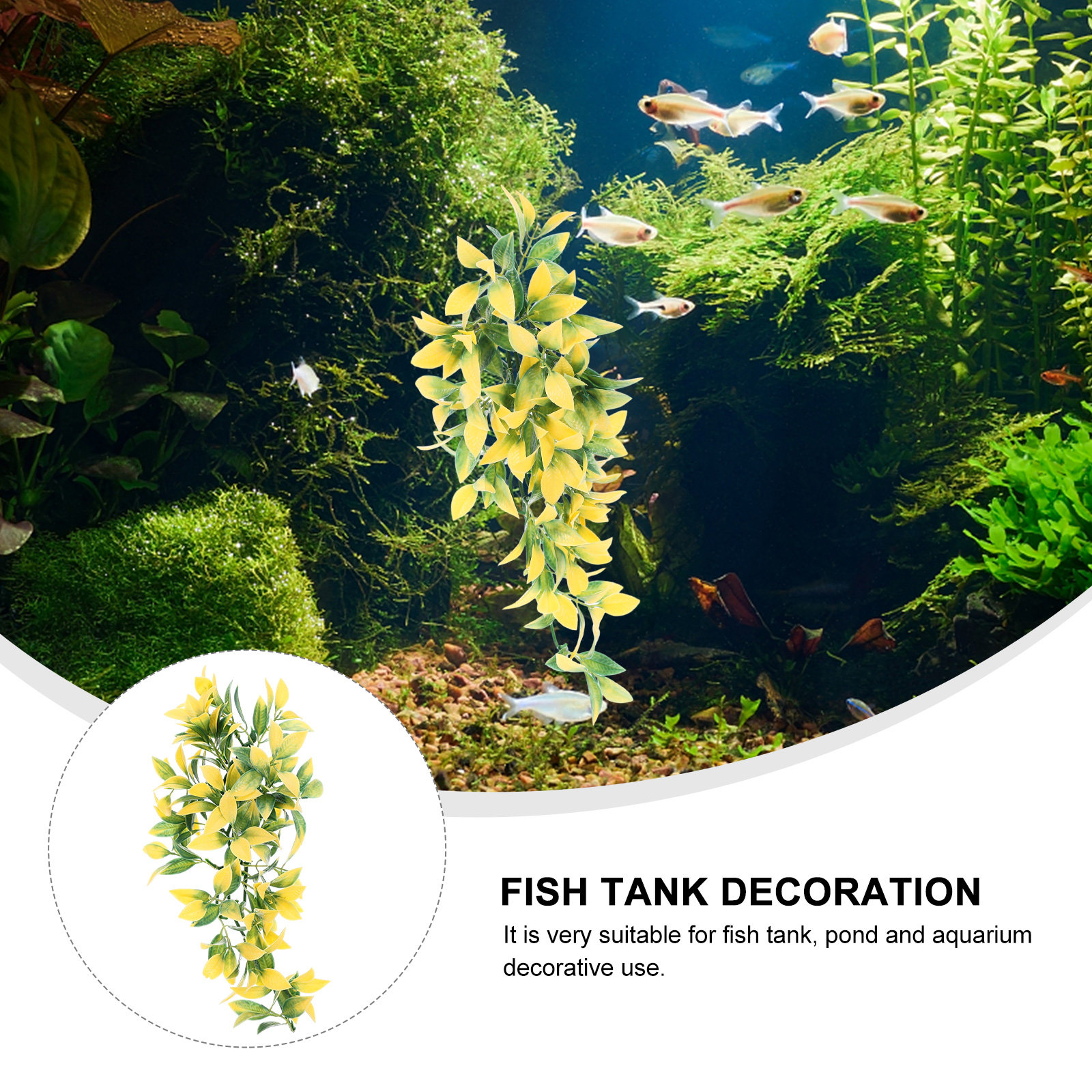 Artificial Realistic Hanging V - مراجعة Aquarium Plant Vine وسعره