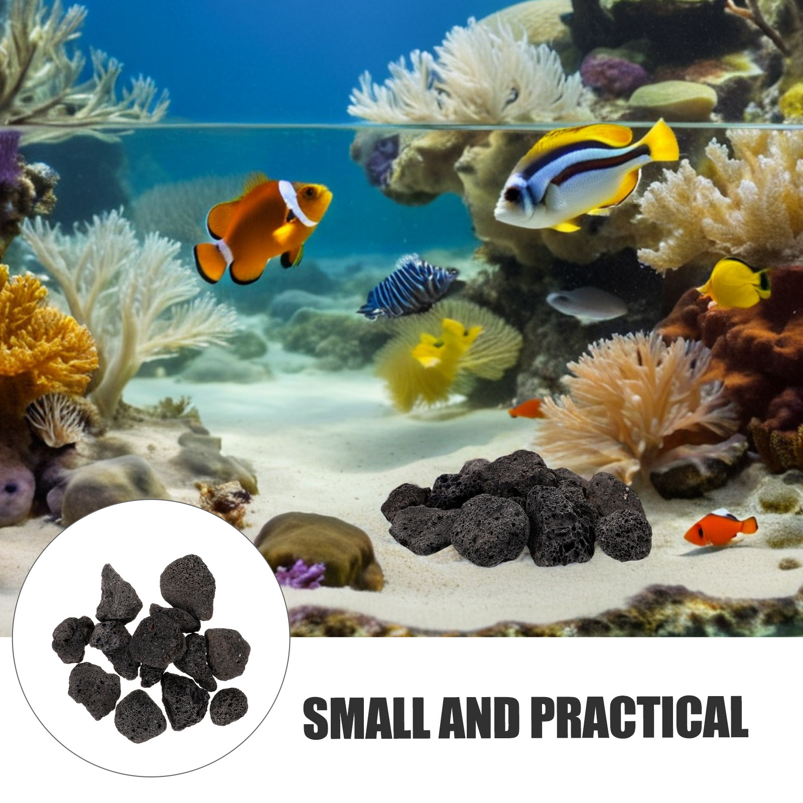 1Pack Natural Volcanic Rock Se - مراجعة Planted Aquarium With Rocks وسعره
