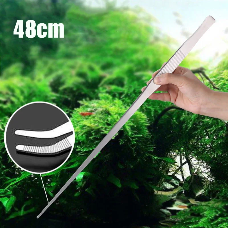 48cm Stainless Steel Tweezers  - مراجعة Planted Aquarium Tool Kit وسعره