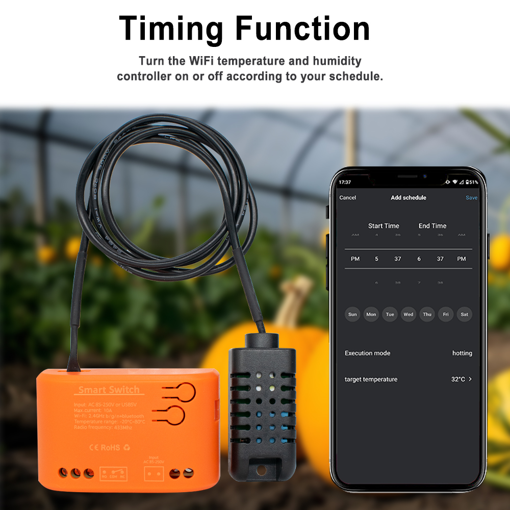 Tuya WiFi Temperature Humidity - مراجعة Aquarium Plant Original وسعره