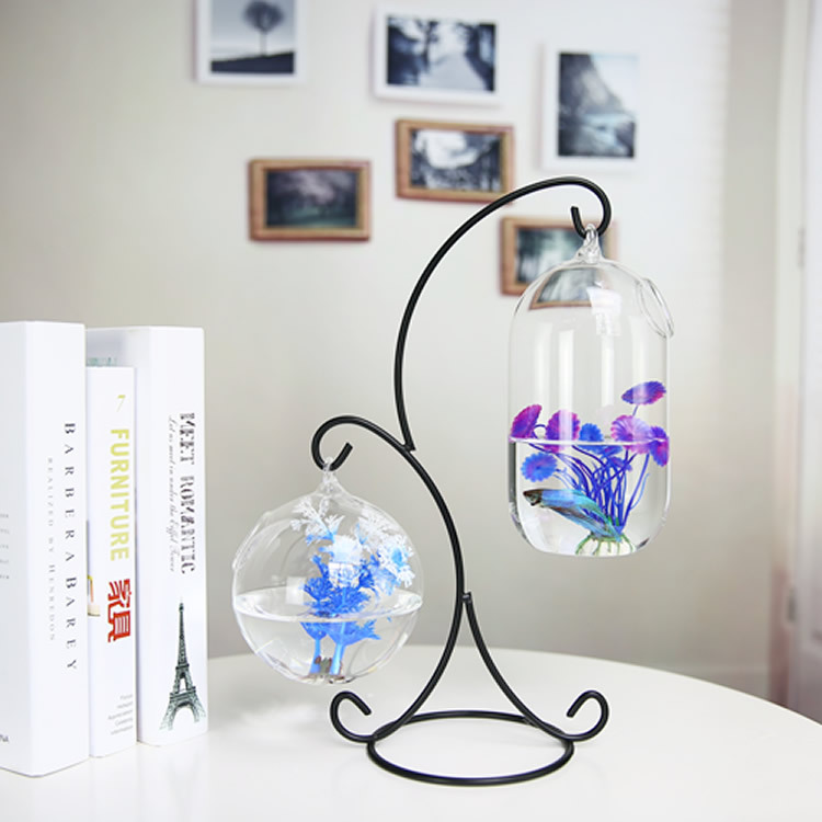 Creative Double-deck Suspended - مراجعة Planted Aquarium Bowl وسعره