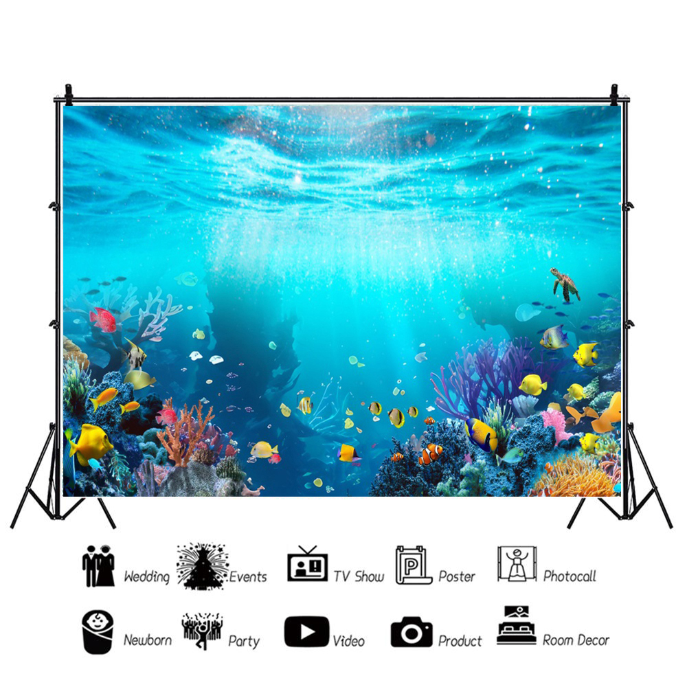 Ocean Underwater World Fish Co - مراجعة Aquarium Planted Background وسعره