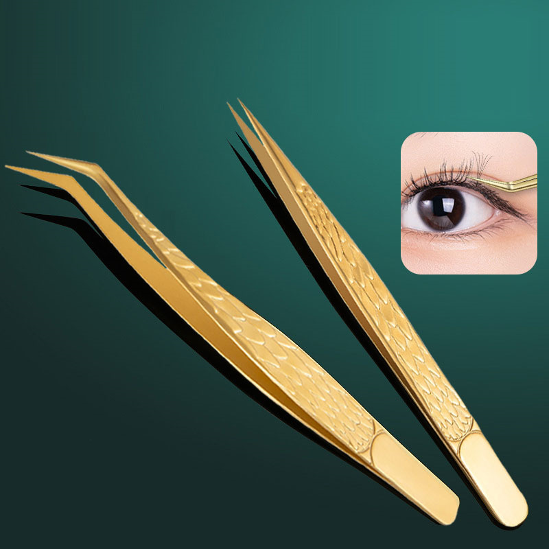 2PCS Tweezers For False Eyelas - مراجعة Planted Clip Tweezers وسعره