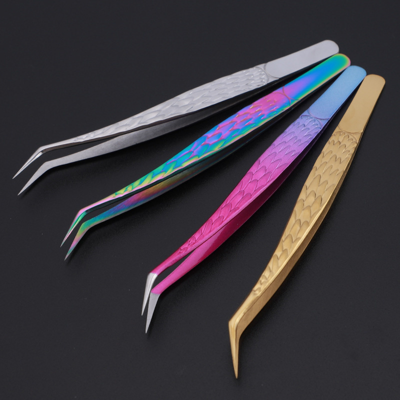 2PCS Tweezers For False Eyelas - مراجعة Planted Clip Tweezers وسعره