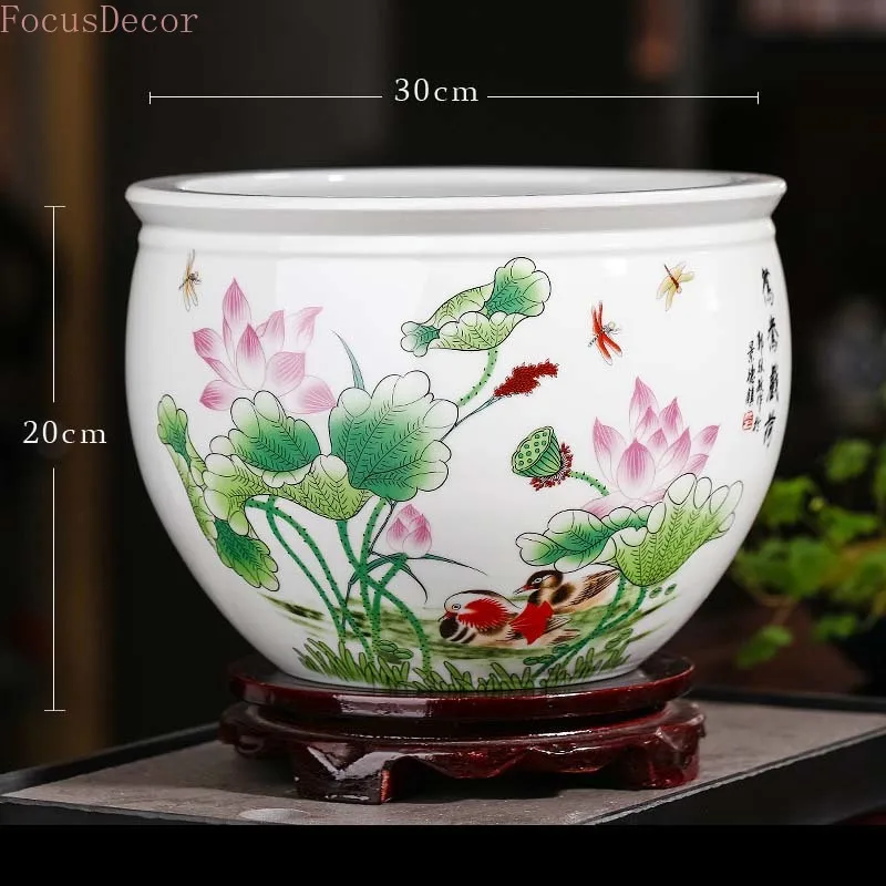 30cm Ceramic Fish Aquarium Fis - مراجعة Planted Aquarium Bowl وسعره