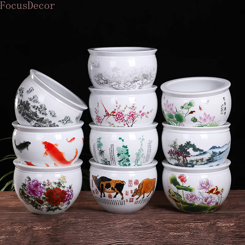 30cm Ceramic Fish Aquarium Fis - مراجعة Planted Aquarium Bowl وسعره