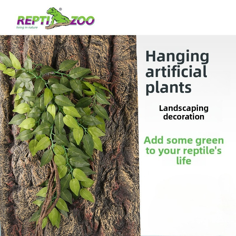 Reptizoo Artificial Plants for - مراجعة Aquarium Plant Vine وسعره