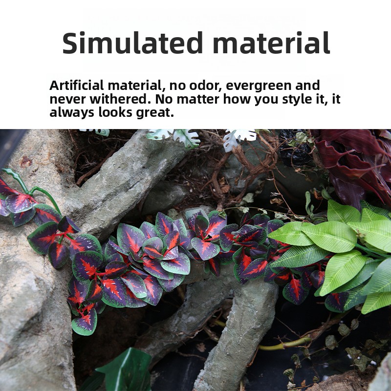 Reptizoo Artificial Plants for - مراجعة Aquarium Plant Vine وسعره
