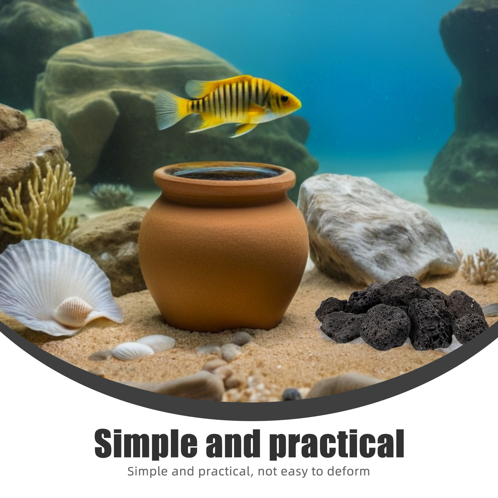 1Pack Natural Volcanic Stones  - مراجعة Planted Aquarium With Fish وسعره