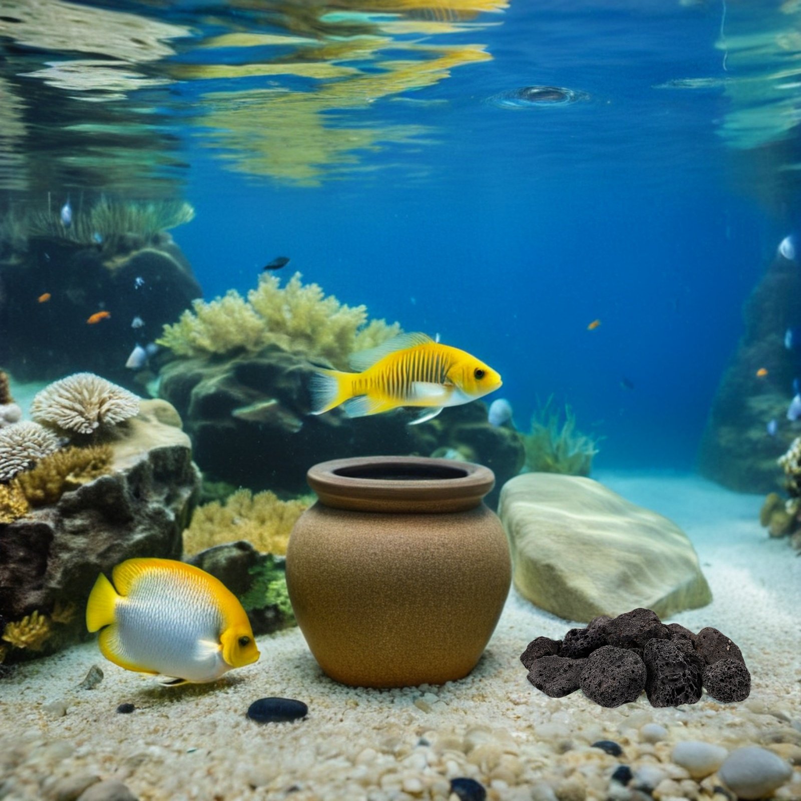1Pack High Hardness Volcanic S - مراجعة Planted Aquarium With Rocks وسعره