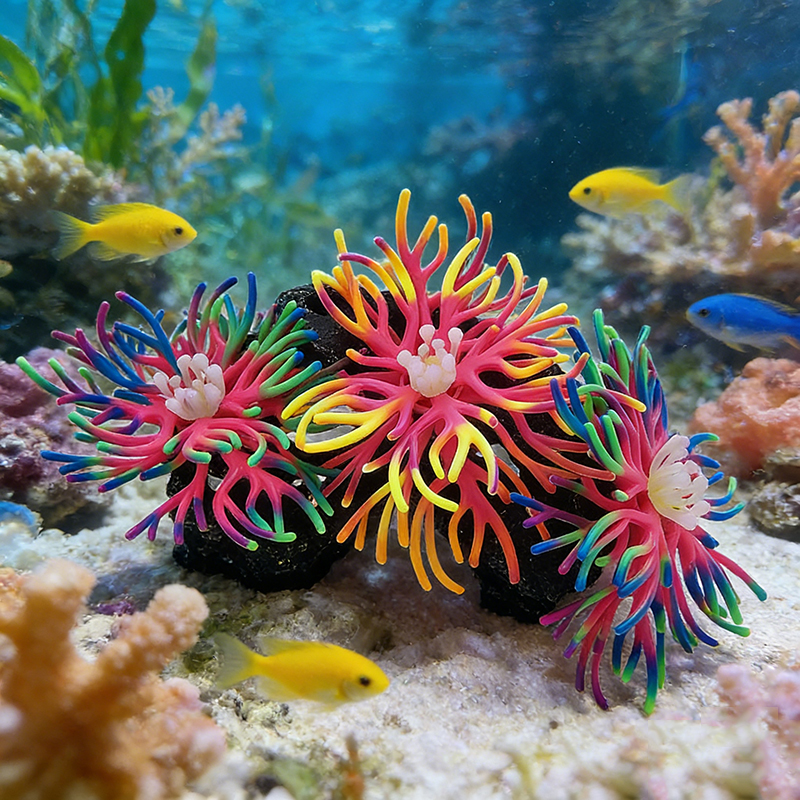 Underwater Silicone Coral Arti - مراجعة Aquarium Planted Background وسعره